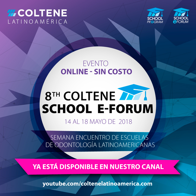 YA ESTAN EN YOUTUBE 8th Coltene School E-Forum