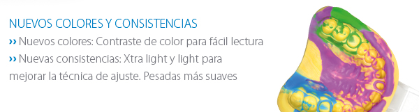 Nuevos colores y consistencias