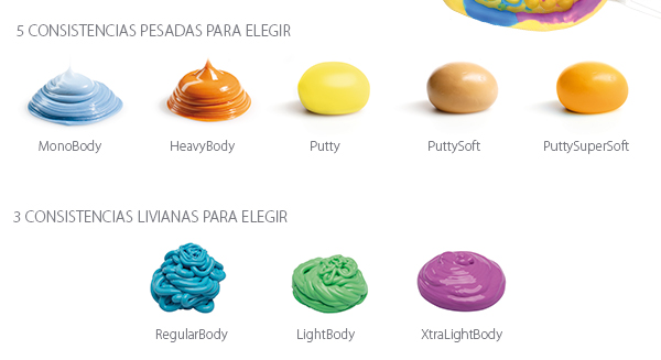 Nuevos colores y consistencias